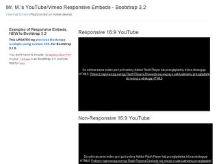 YouTube/Vimeo Responsive Embeds