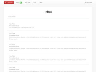 Mail box user interface
