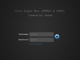 Cool Login Box (HTML5 & CSS3)